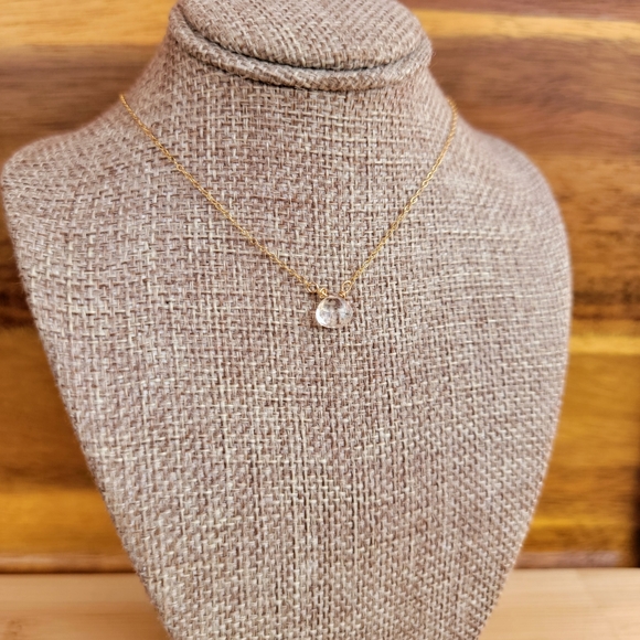 ROCK CRYSTAL Necklace Minimalist Crystal Gemstone - Picture 3 of 7